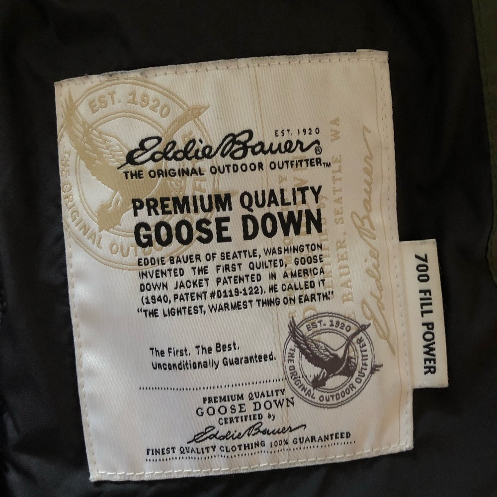 Eddie Bauer EB700 Goose Down Puffer Outdoor Hiking Camping Vest - Picture 13 of 14